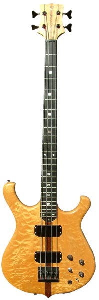 34 inch long scale 4 string "cresting wave" bass