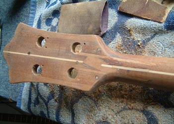 Guild B301 headstock repair