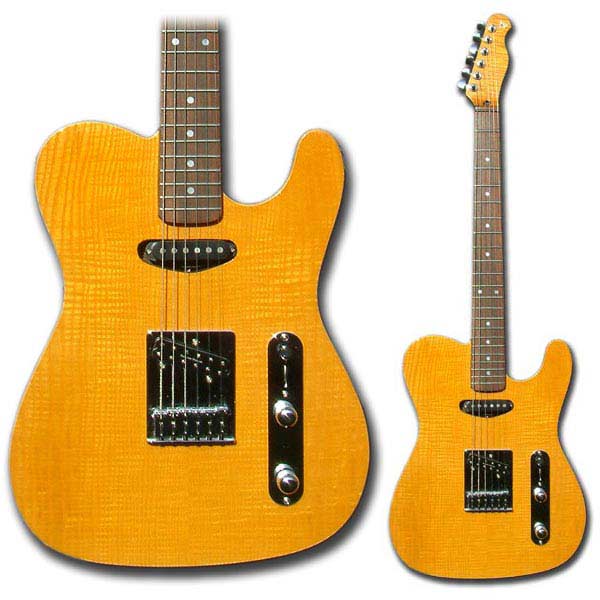 Flame maple tele style 6-string