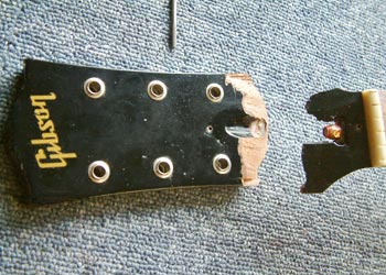 Les Paul headstock repair