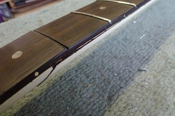 Martin Turner's Gibson Thunderbird IV  headstock repair